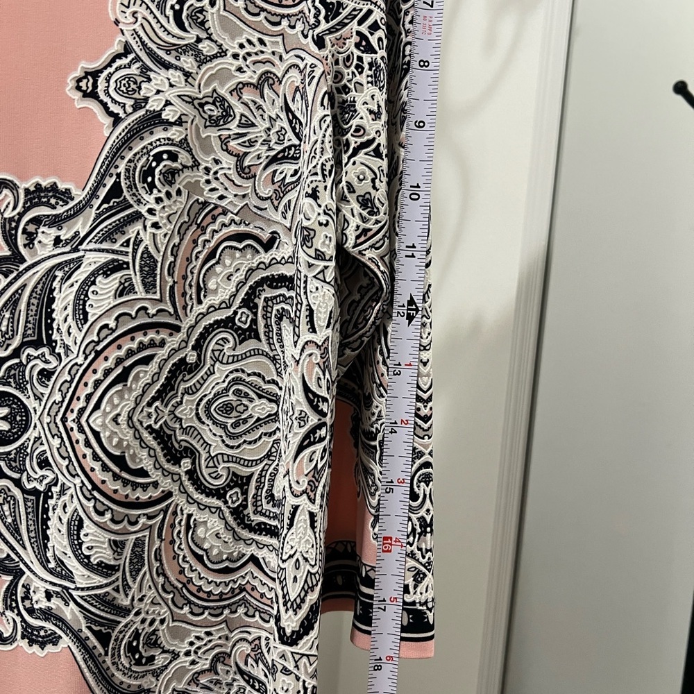 Sandra Darren Pink and Black Patterned Dress - Picture 7 of 10